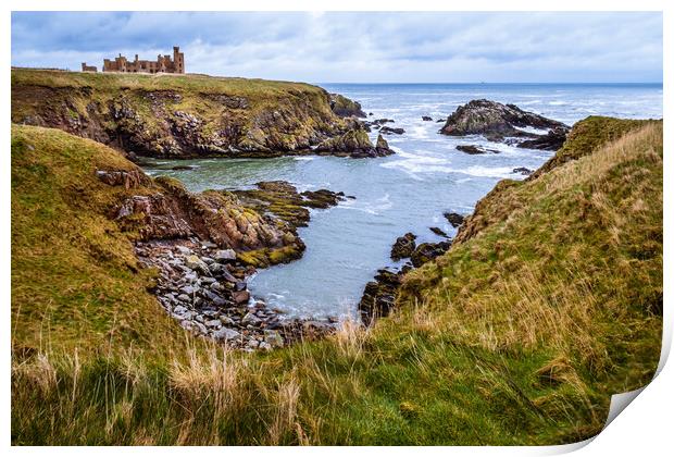 Slains Castle - The Inspiration for Dracula Print by John Frid