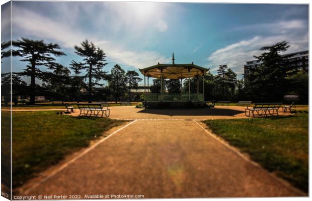 The Bandstand Canvas Print by Neil Porter