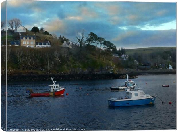 portree harbor Canvas Print by dale rys (LP)