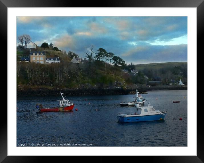 portree harbor Framed Mounted Print by dale rys (LP)