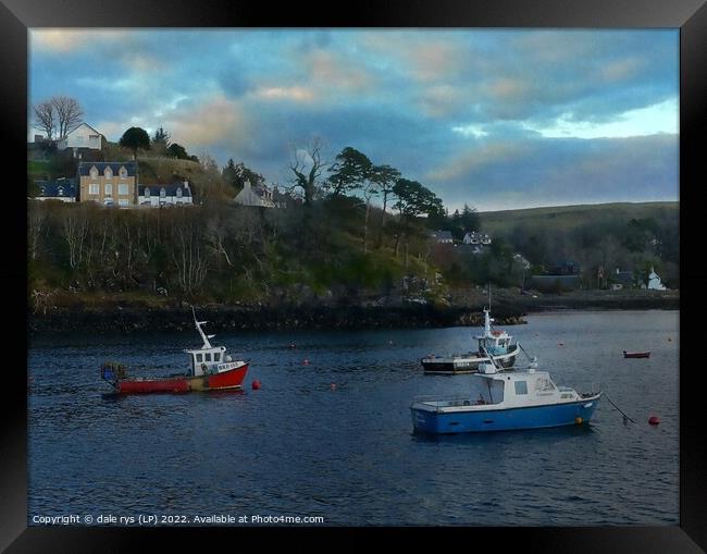 portree harbor Framed Print by dale rys (LP)