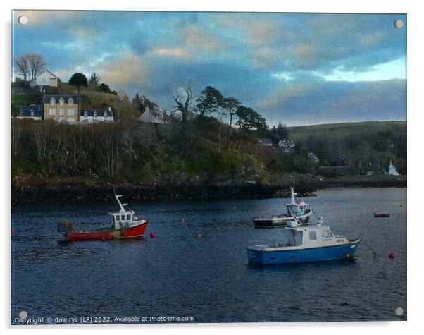 portree harbor Acrylic by dale rys (LP)