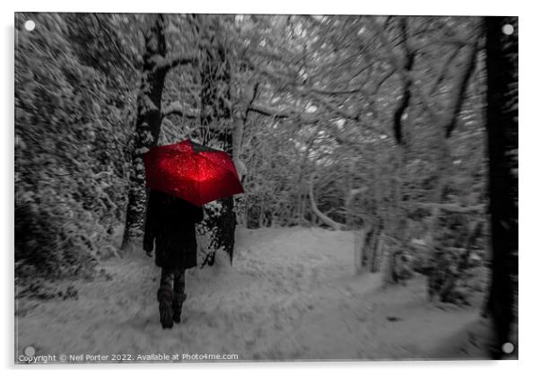 Walking in a Winter Wonderland Acrylic by Neil Porter