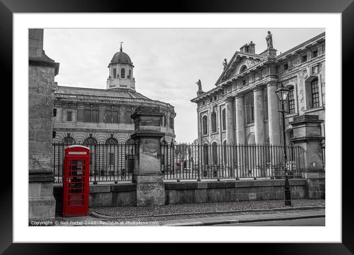 Calling Oxford Framed Mounted Print by Neil Porter
