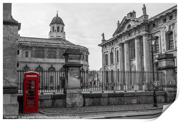 Calling Oxford Print by Neil Porter