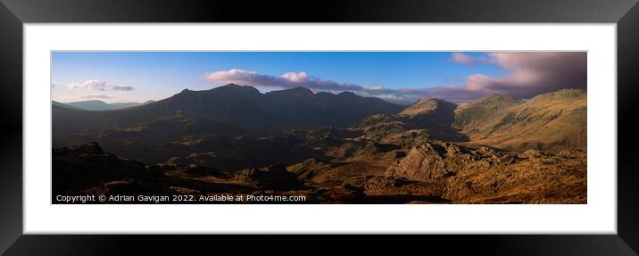 Outdoor mountain Framed Mounted Print by Adrian Gavigan