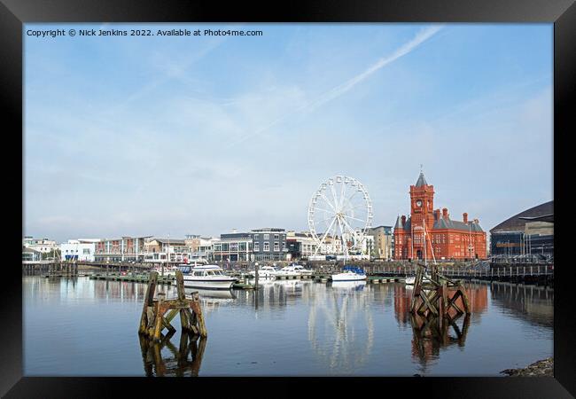 Cardiff Bay Waterfront South Wales Framed Print by Nick Jenkins