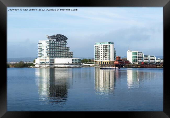 Hotel and Apartment Blocks Cardiff Bay  Framed Print by Nick Jenkins