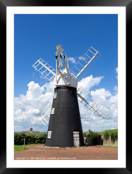 Ellis Windmill Framed Mounted Print by Allan Bell