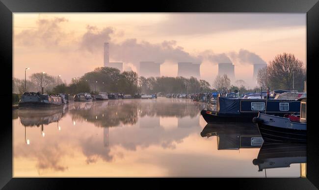 Sawley Marina Framed Print by David Semmens