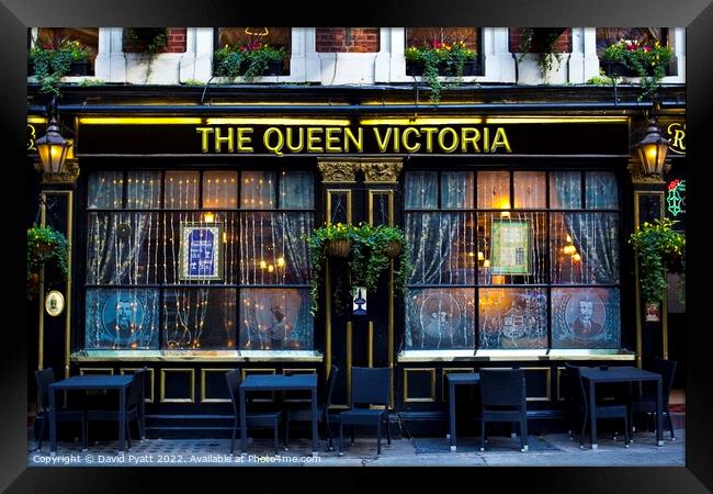 Queen Victoria Pub Framed Print by David Pyatt
