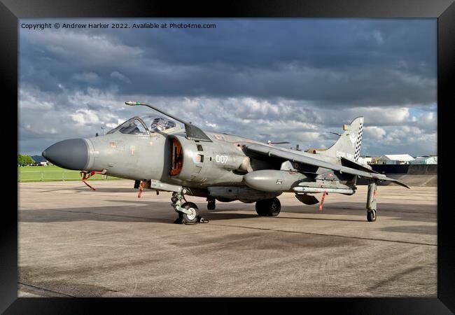 BAe Sea Harrier F/A.2  Framed Print by Andrew Harker