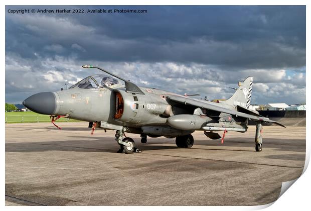 BAe Sea Harrier F/A.2  Print by Andrew Harker