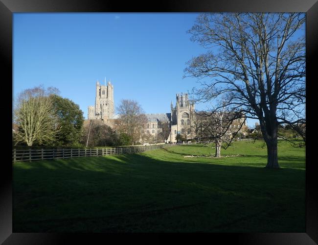 Majestic Ely Cathedral Framed Print by Simon Hill