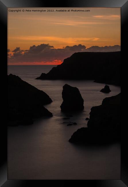 Kynance Cove Framed Print by Pete Hemington