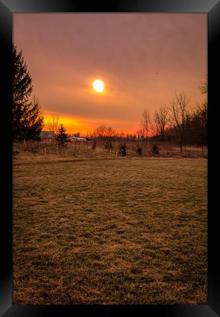 Sky sun Framed Print by Craig Weltz