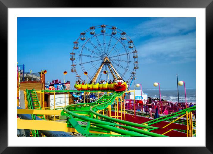 Bridlington Funfair, Yorkshire Coast Framed Mounted Print by Alison Chambers