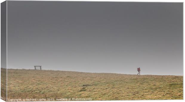 Solitude on the Pennine Way Canvas Print by Richard Laidler