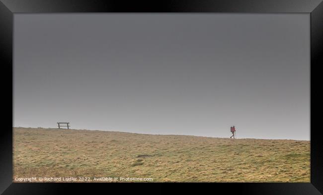 Solitude on the Pennine Way Framed Print by Richard Laidler