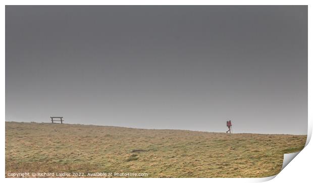 Solitude on the Pennine Way Print by Richard Laidler