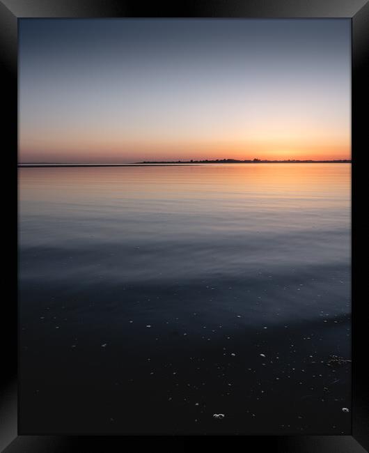 West Wittering Sunset Framed Print by Mark Jones