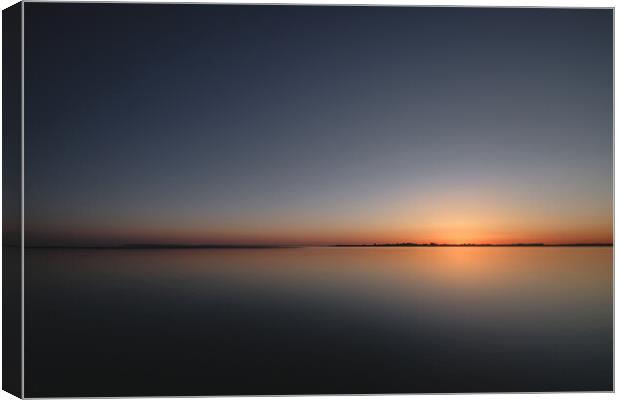West Wittering Sunset Canvas Print by Mark Jones