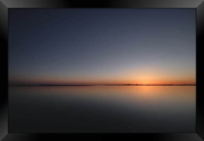 West Wittering Sunset Framed Print by Mark Jones