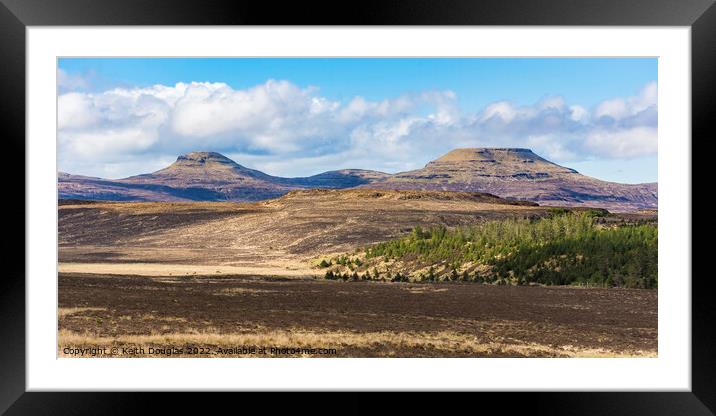 Macleods Tables, Isle of Skye Framed Mounted Print by Keith Douglas