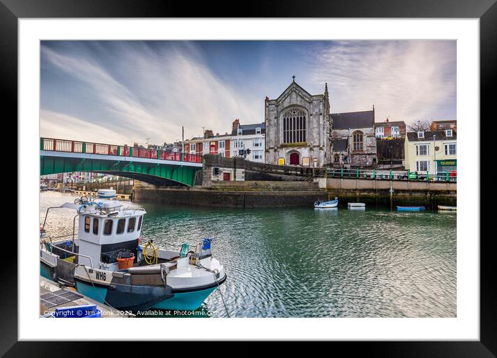 The Harbour, Weymouth Framed Mounted Print by Jim Monk