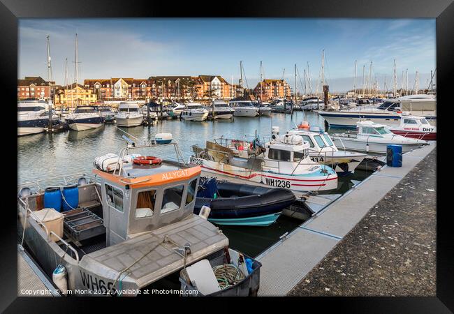 Weymouth Harbour Framed Print by Jim Monk