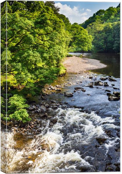 River Rawthey in the Yorkshire Dales Canvas Print by Jim Monk