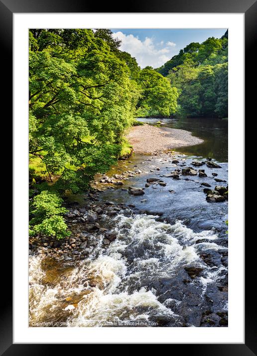 River Rawthey in the Yorkshire Dales Framed Mounted Print by Jim Monk