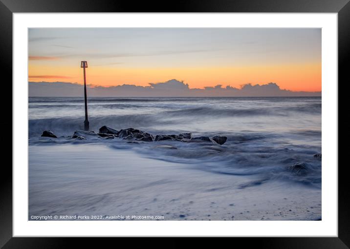 Incoming tides Framed Mounted Print by Richard Perks