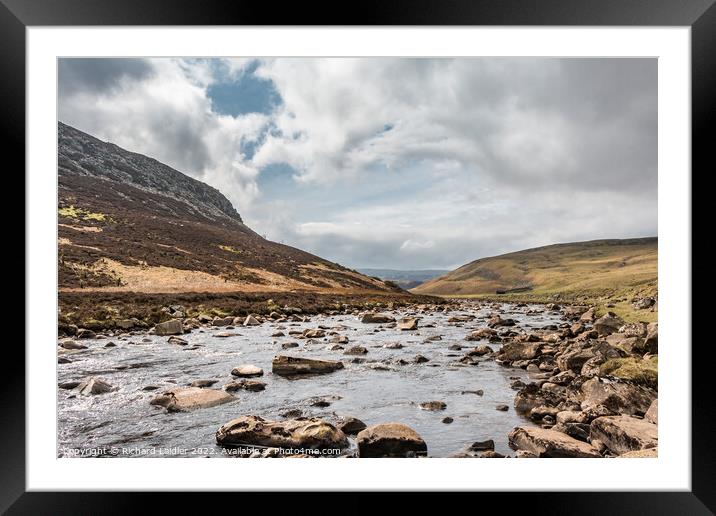 The River Tees Upstream from Widdybank Farm, Teesdale Framed Mounted Print by Richard Laidler