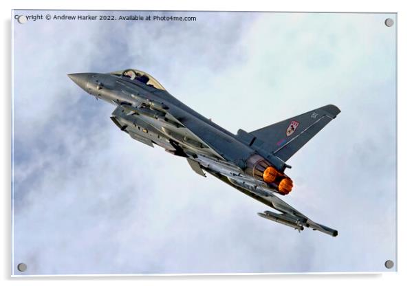 Eurofighter EF-2000 Typhoon F.2 Acrylic by Andrew Harker