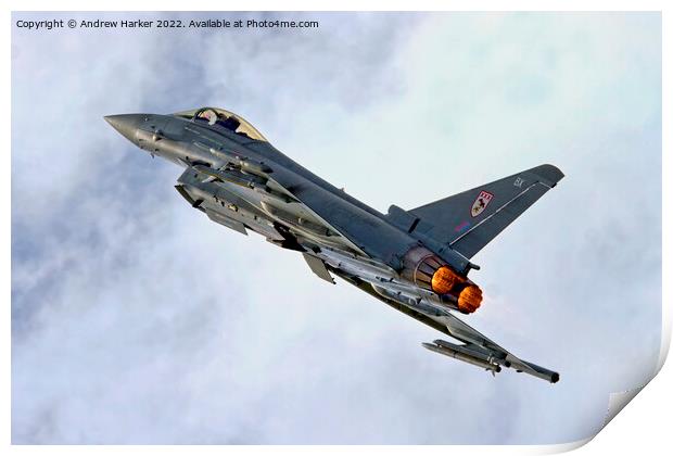 Eurofighter EF-2000 Typhoon F.2 Print by Andrew Harker