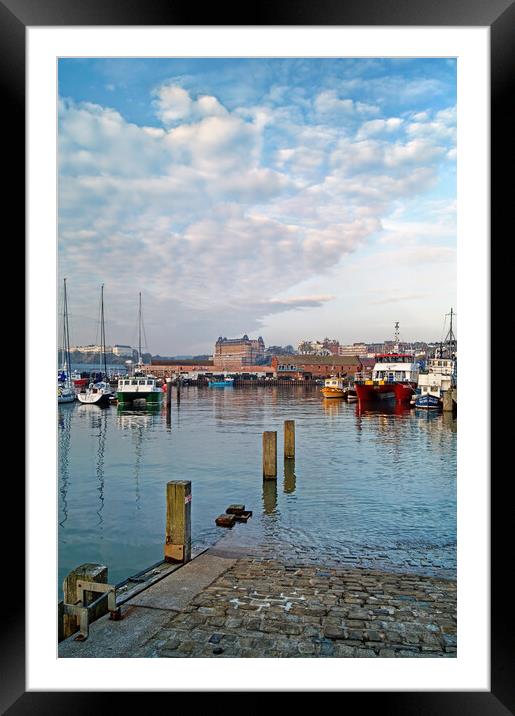 Scarborough Harbour, North Yorkshire Framed Mounted Print by Darren Galpin