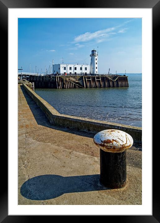 Scarborough Lighthouse North Yorkshire  Framed Mounted Print by Darren Galpin