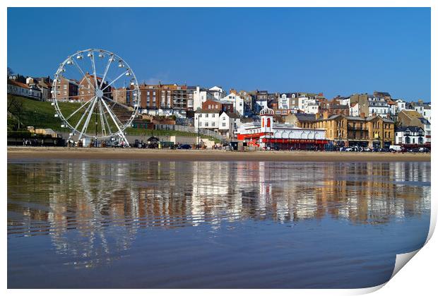 Scarborough Big Wheel, North Yorkshire Print by Darren Galpin