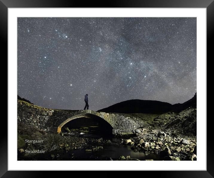 Stargazer in Swaledale Framed Mounted Print by Paul Clark