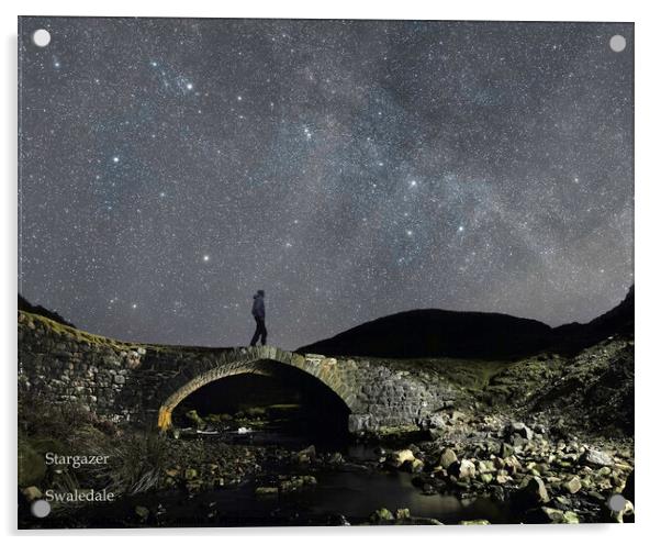 Stargazer in Swaledale Acrylic by Paul Clark