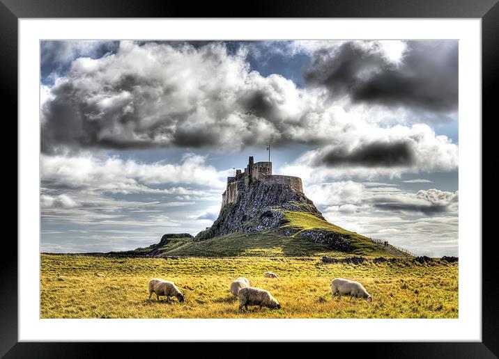 Lindisfarne Castle Framed Mounted Print by Kevin Tate