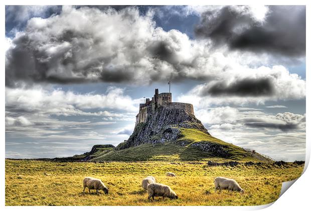 Lindisfarne Castle Print by Kevin Tate