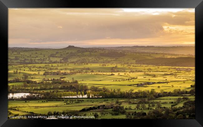 Wharfe Valley from Otley to Harrogate Framed Print by Richard Perks