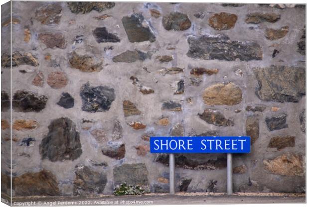 Shore Street Canvas Print by Angel Perdomo