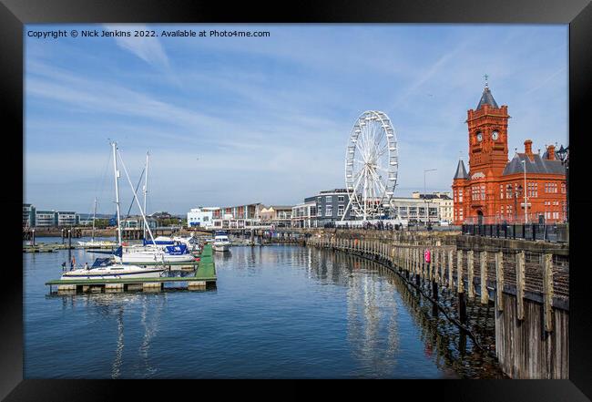 Cardiff Bay Waterfront Pierhead Building Framed Print by Nick Jenkins