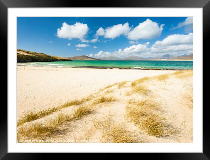 Horgabost beach, Isle of Harris Framed Mounted Print by Justin Foulkes
