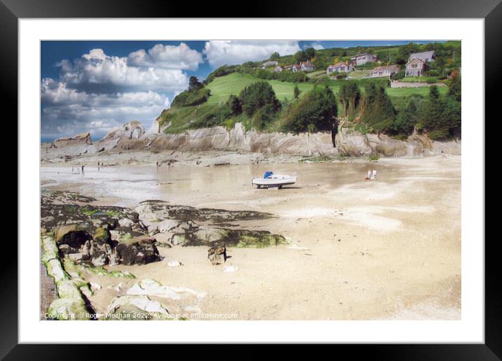 Seaside Serenity Framed Mounted Print by Roger Mechan