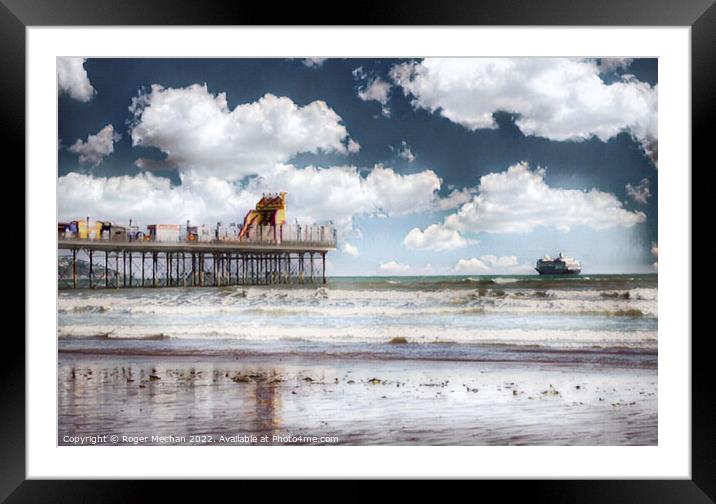 Coastal Serenity Framed Mounted Print by Roger Mechan