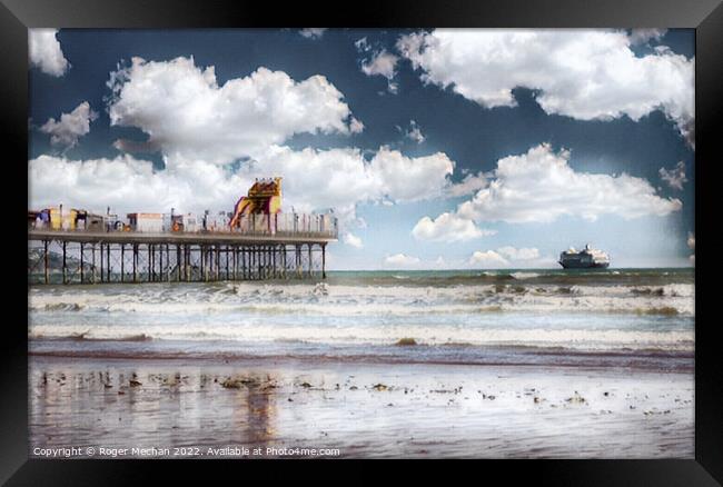 Coastal Serenity Framed Print by Roger Mechan